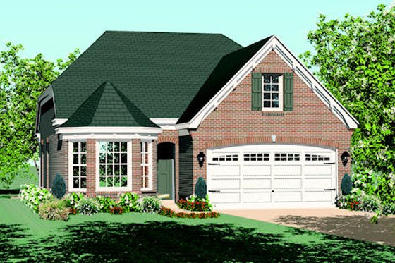 Exterior - Front Elevation for Traditional House Plan #81-13836 - 3 bed, 2 bath