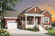 Country Style House Plan - 2 Beds 1 Baths 1028 Sq/Ft Plan #23-2566 