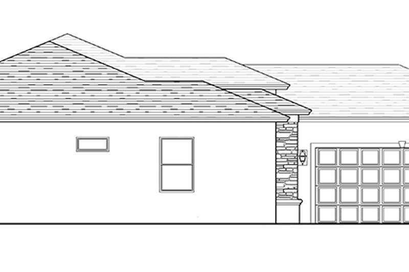 Home Plan - Exterior - Other Elevation 1 for Mediterranean House Plan #1058-112 - 3 bed, 2 bath