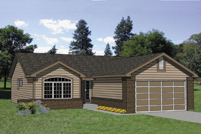 Ranch Style House Plan - 2 Beds 2 Baths 1162 Sq/Ft Plan #116-177