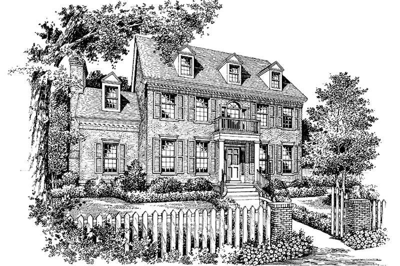 Home Plan - Classical Exterior - Front Elevation Plan #417-701