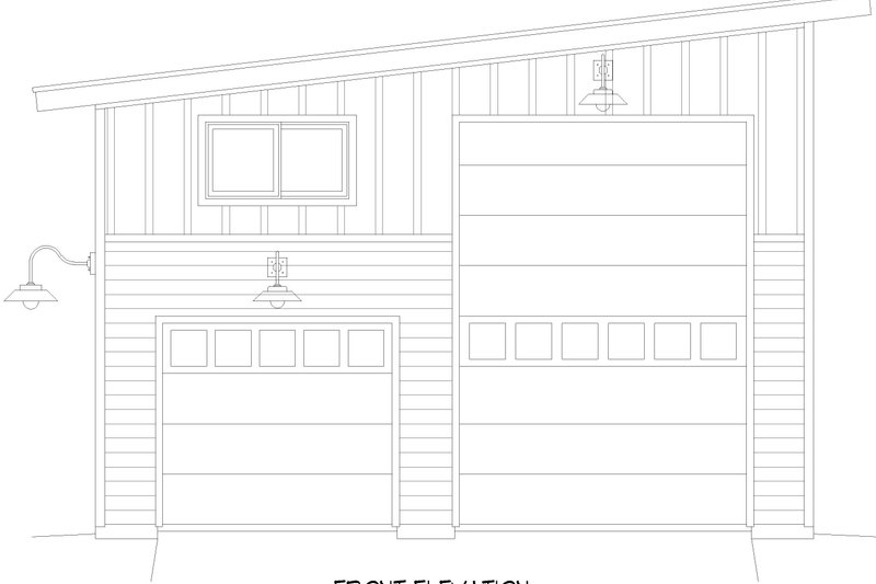 House Blueprint - Exterior - Front Elevation 3 for Southern House Plan #932-1003, 0 bath
