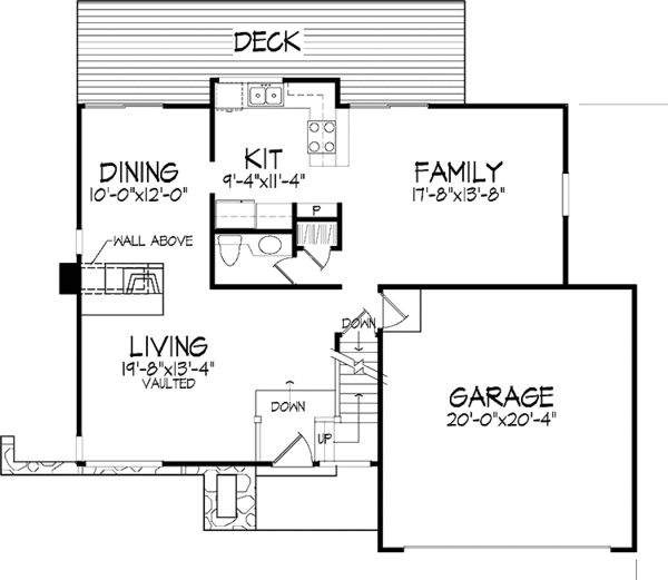 Architectural House Design - Contemporary Floor Plan - Main Floor Plan #320-661