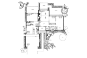 Tudor Style House Plan - 4 Beds 3 Baths 2705 Sq/Ft Plan #72-714 Floor 
