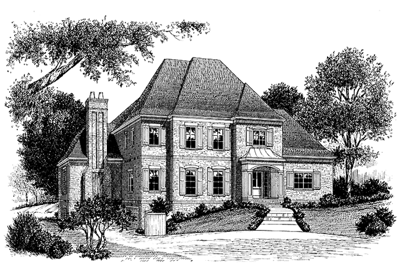 Architectural House Design - Country Exterior - Front Elevation Plan #453-251