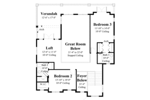 Floor Plan - Other Floor for Mediterranean House Plan #930-411 - 4 bed, 4.5 bath