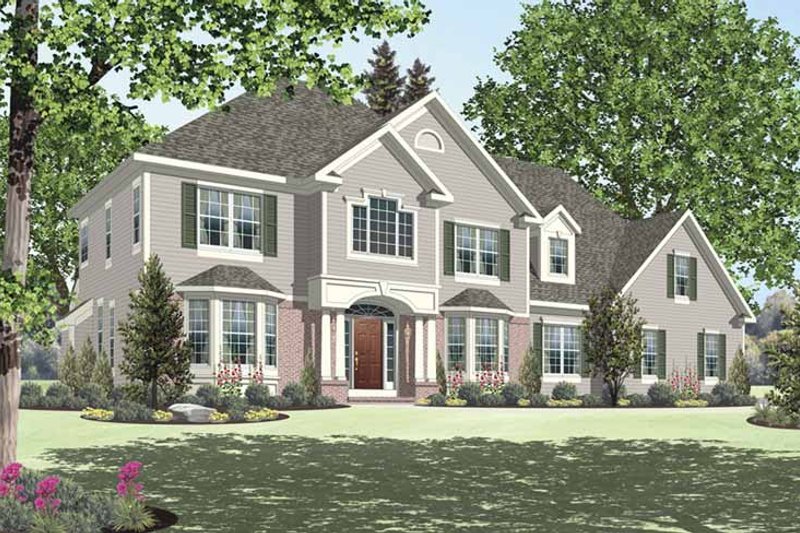 Architectural House Design - Traditional Exterior - Front Elevation Plan #328-453