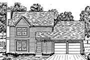 Colonial Style House Plan - 3 Beds 2.5 Baths 1200 Sq/Ft Plan #405-226 