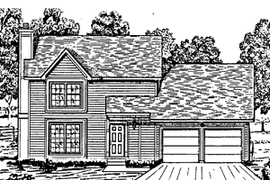 Colonial Exterior - Front Elevation Plan #405-226