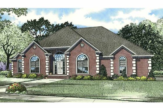 Exterior - Front Elevation 3 for Traditional House Plan #17-2794 - 4 bed, 2.5 bath