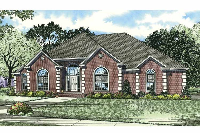 Dream House Plan - Exterior - Front Elevation 3 for Traditional House Plan #17-2794 - 4 bed, 2.5 bath