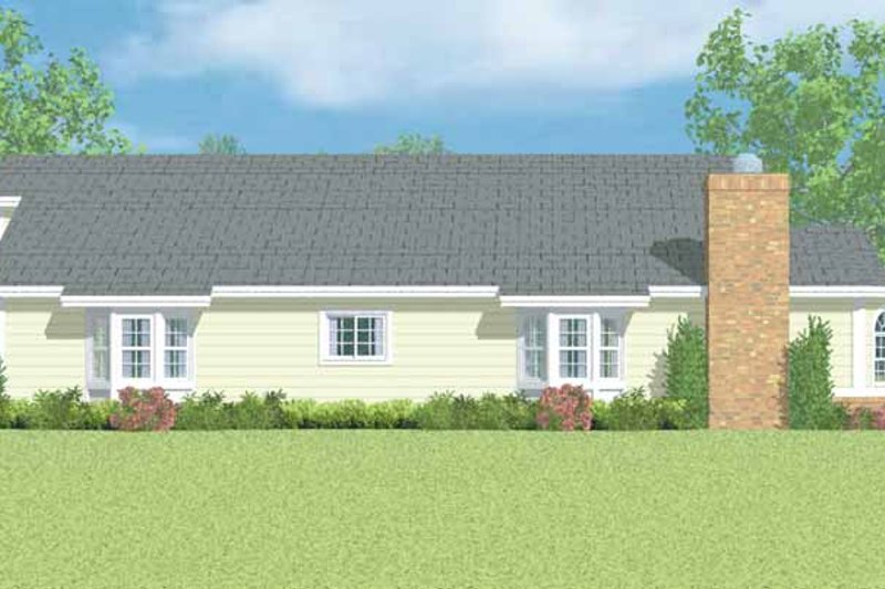House Blueprint - Exterior - Other Elevation 1 for Ranch House Plan #72-1099 - 3 bed, 2 bath