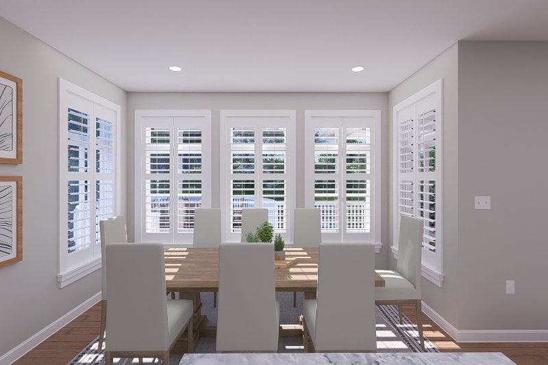 Architectural House Design - Interior - Dining Room for Craftsman House Plan #1060-265 - 3 bed, 2.5 bath