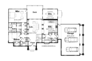 Craftsman Style House Plan - 4 Beds 3 Baths 3900 Sq/Ft Plan #928-203 