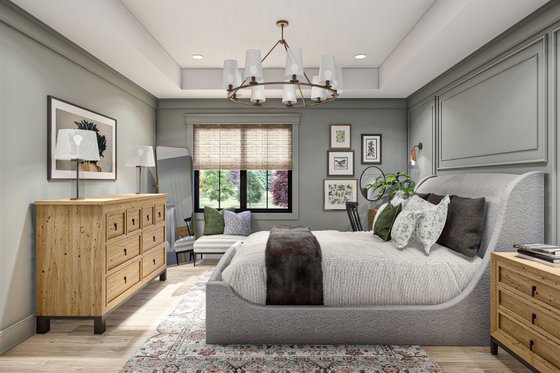 Interior - Master Bedroom 1 for Modern House Plan #455-571 - 3 bed, 1.5 bath