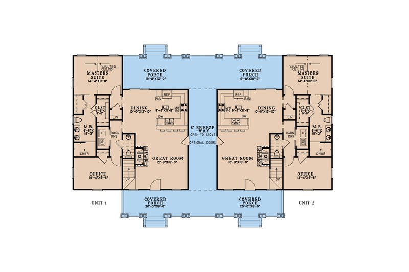 Architectural House Design - Floor Plan - Main Floor for Cabin House Plan #923-416 - 3 bed, 2 bath
