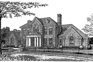 House Plan Design - Classical Exterior - Front Elevation Plan #310-1095