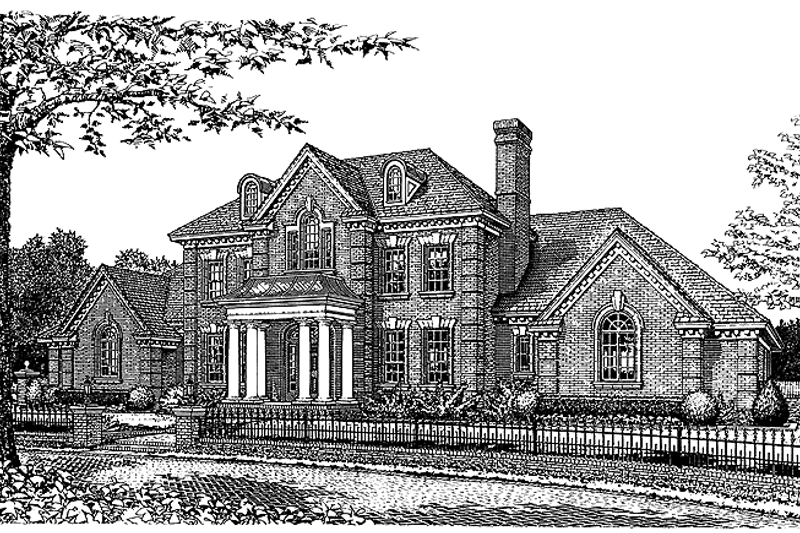 Dream House Plan - Classical Exterior - Front Elevation Plan #310-1095