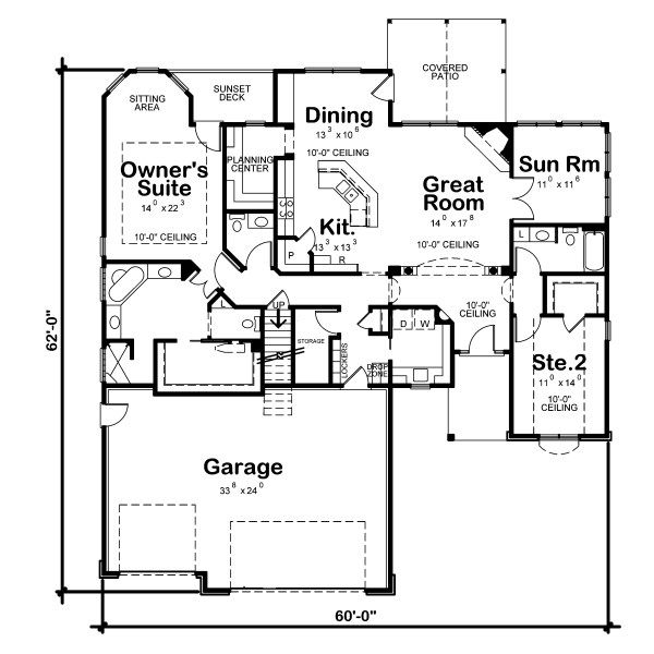 Home Plan - Traditional house plan, floor plan