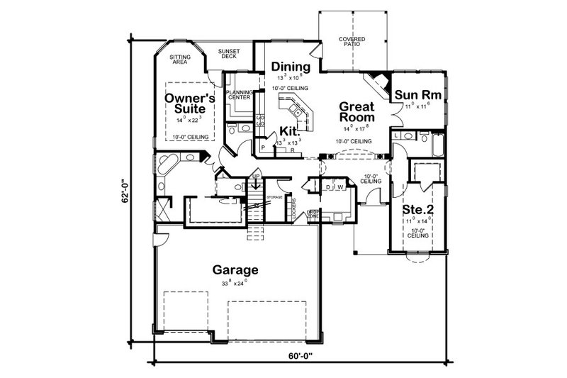 House Design - Traditional house plan, floor plan