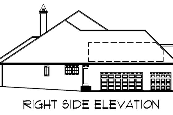 Exterior - Other Elevation 1 for European House Plan #16-317 - 4 bed, 3.5 bath