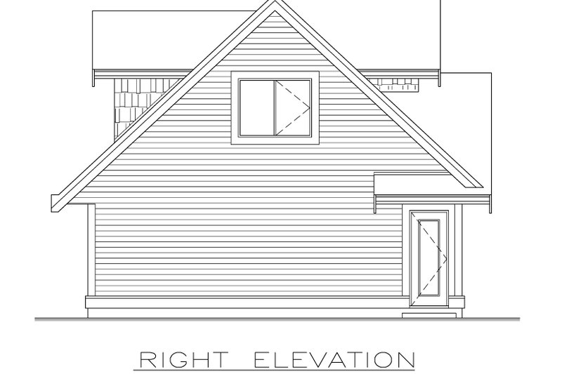 Dream House Plan - Exterior - Other Elevation 1 for Ranch House Plan #1100-136 - 1 bed, 1 bath