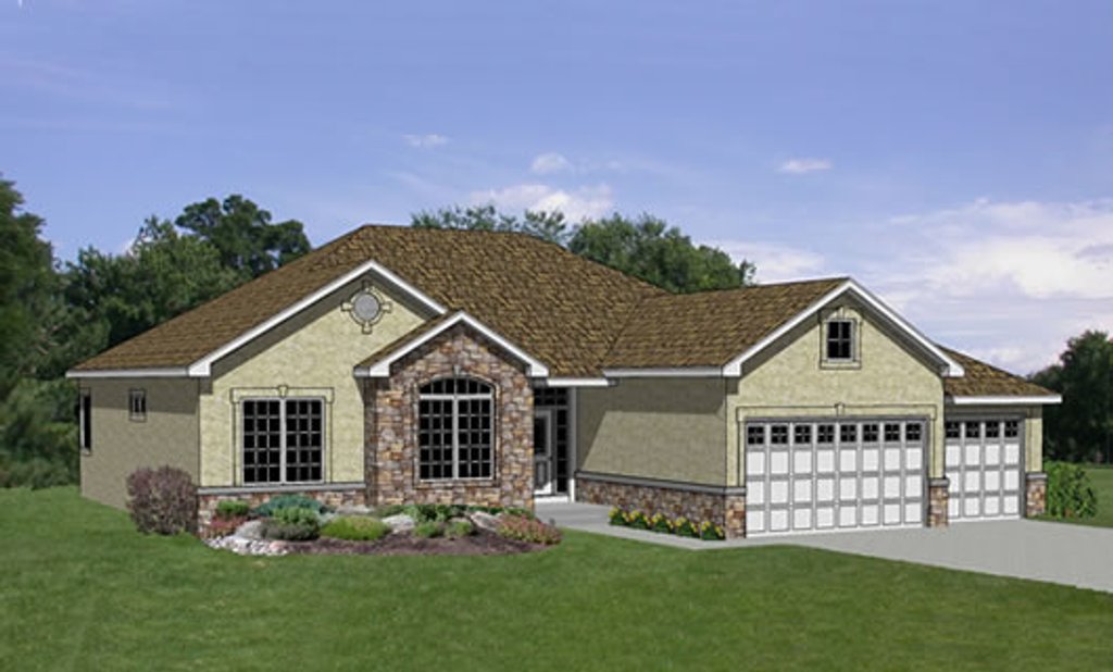 Traditional Style House Plan - 3 Beds 2 Baths 2107 Sq/Ft Plan #116-183 ...