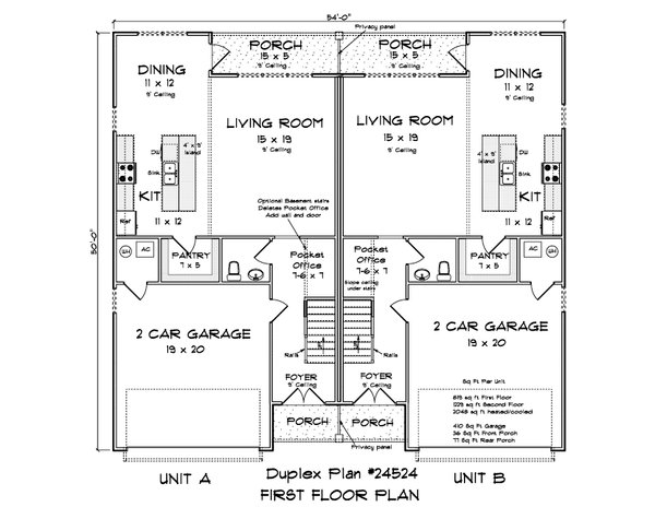Home Plan - Traditional Floor Plan - Main Floor Plan #513-2317