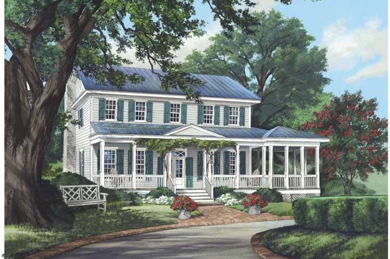 Home Plan - Country Exterior - Front Elevation Plan #137-333
