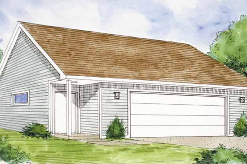 House Blueprint - Exterior - Front Elevation Plan #410-3598
