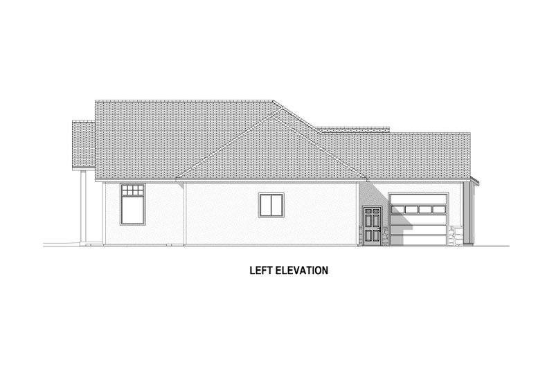 House Plan Design - Exterior - Other Elevation 1 for Ranch House Plan #1084-2 - 5 bed, 4 bath