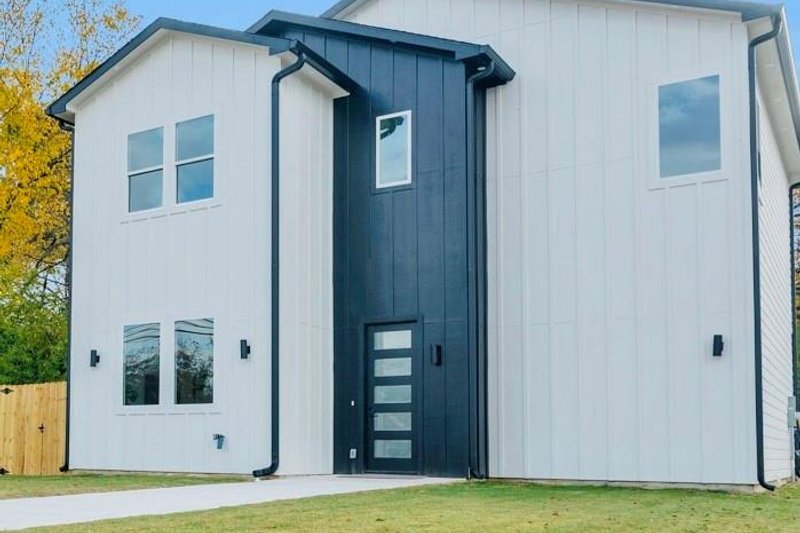 Home Plan - Exterior - Front Elevation 2 for Modern House Plan #1129-13 - 3 bed, 2.5 bath