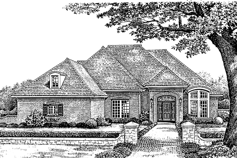 Dream House Plan - Country Exterior - Front Elevation Plan #310-1119