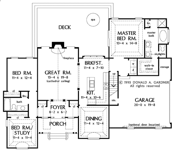 House Plan Design - Ranch Floor Plan - Main Floor Plan #929-356