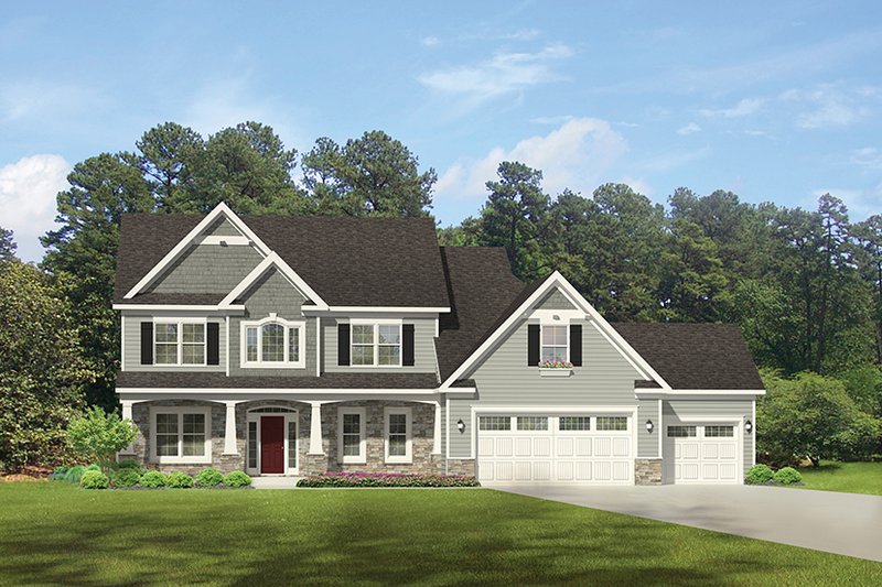 Dream House Plan - Traditional Exterior - Front Elevation Plan #1010-132