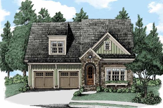 Exterior - Front Elevation 3 for Bungalow House Plan #927-504 - 4 bed, 3 bath