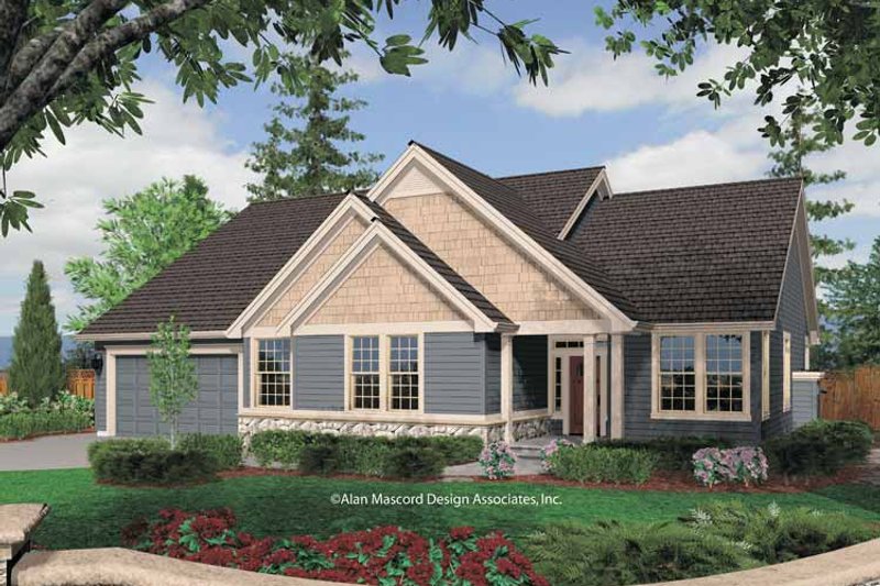 House Blueprint - Traditional Exterior - Front Elevation Plan #48-846