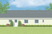 Ranch Style House Plan - 3 Beds 2 Baths 1971 Sq/Ft Plan #72-1099 Exterior 