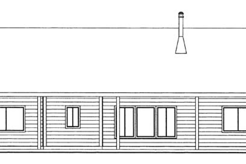 Dream House Plan - Exterior - Front Elevation 3 for Cabin House Plan #117-857 - 3 bed, 2 bath