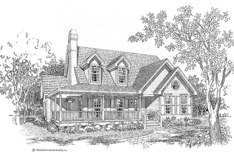 Architectural House Design - Country Exterior - Front Elevation Plan #929-549