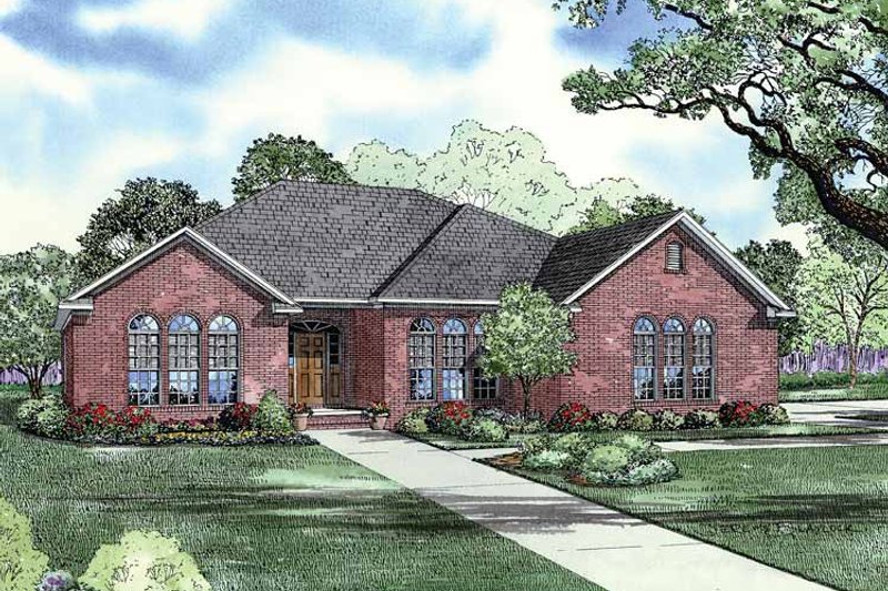 Dream House Plan - Traditional Exterior - Front Elevation Plan #17-2805