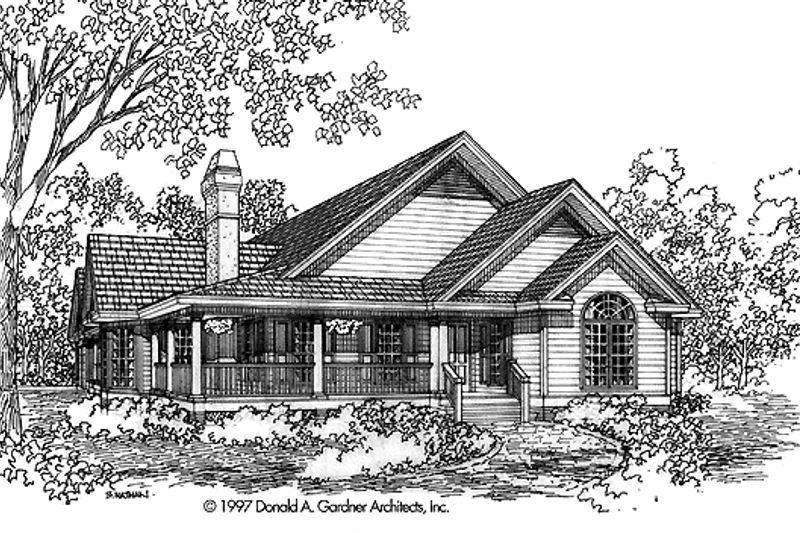 Home Plan - Country Exterior - Front Elevation Plan #929-336