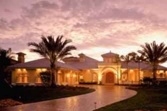 Exterior - Front Elevation for Mediterranean House Plan #115-110 - 4 bed, 6 bath