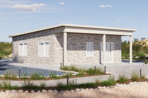 Architectural House Design - Contemporary Exterior - Front Elevation Plan #1106-65