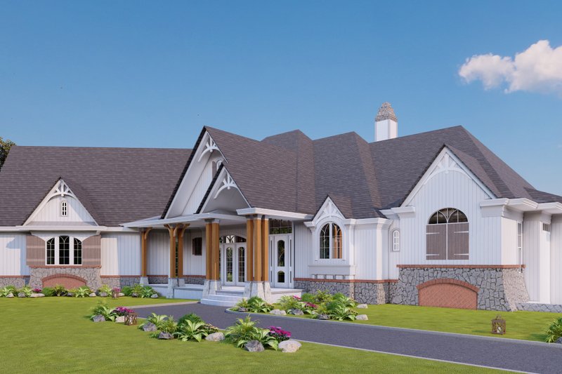 Dream House Plan - Exterior - Other Elevation 1 for Craftsman House Plan #54-563 - 3 bed, 2.5 bath