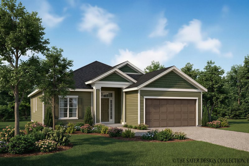 Home Plan - Ranch Exterior - Front Elevation Plan #930-484