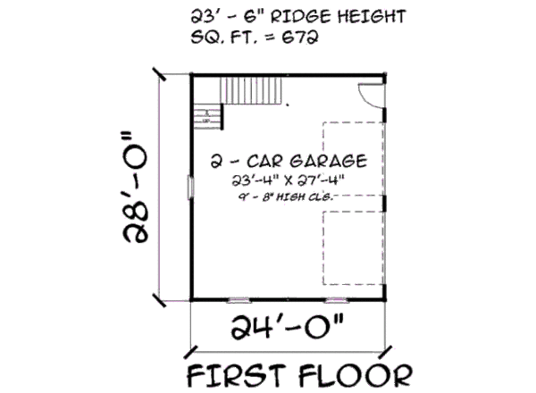 Colonial Floor Plan - Main Floor Plan #75-194
