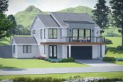 Contemporary Style House Plan - 3 Beds 3.5 Baths 2300 Sq/Ft Plan #932-1302 Exterior 