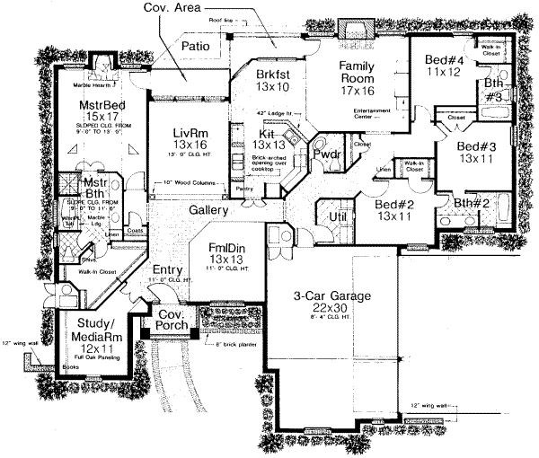 European Floor Plan - Main Floor Plan #310-209