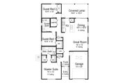 Southern Style House Plan - 3 Beds 2 Baths 1341 Sq/Ft Plan #938-104 